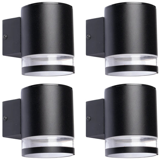Modern Solar Wall Light | 6LED | 4 Pack