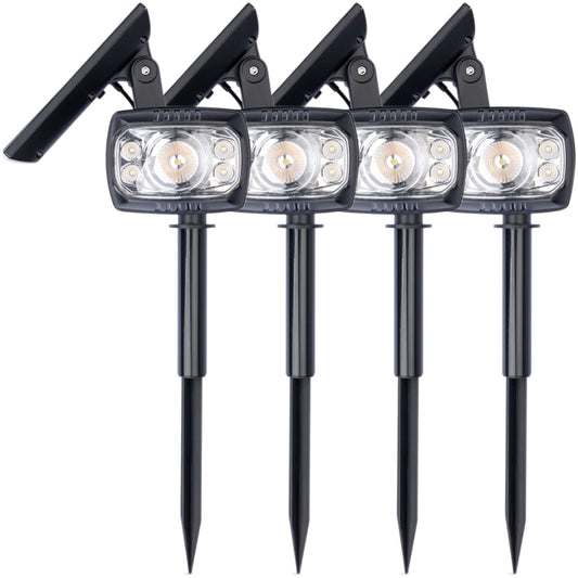 Solar Garden Spot Light 5LED 4 Pack