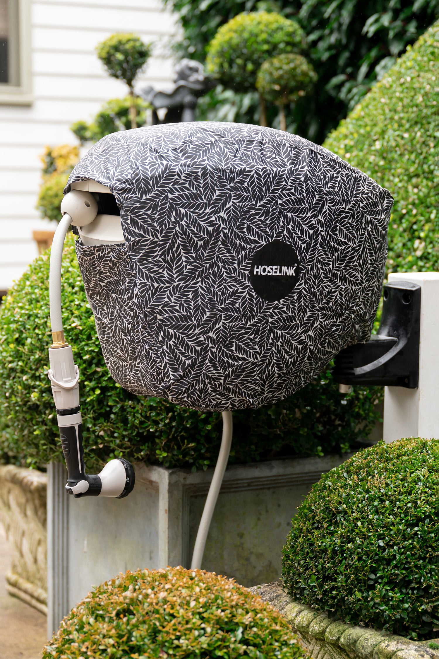 Retractable Hose Reel with a cover