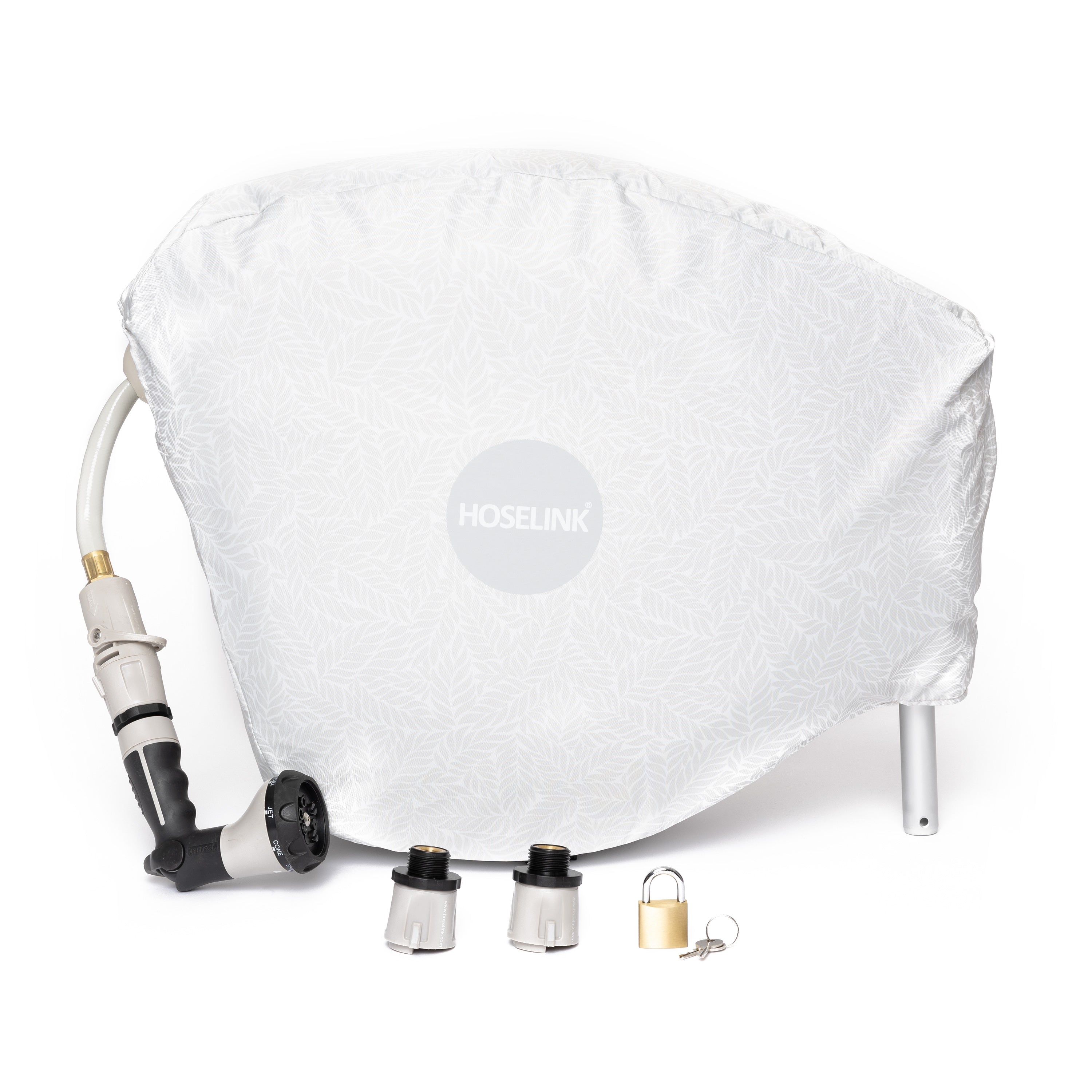 Retractable Hose Reel Starter Pack | Beige | 100ft - 1/2" Hose