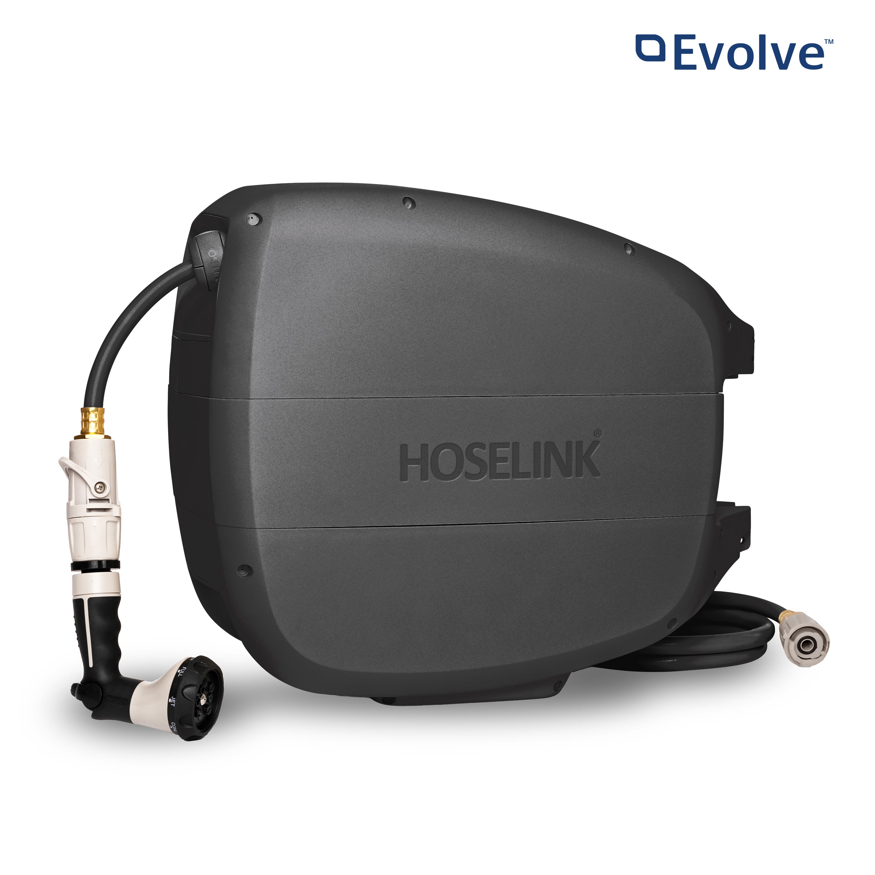 Hoselink USA Hoselink Evolve™ Retractable Hose Reel | Charcoal