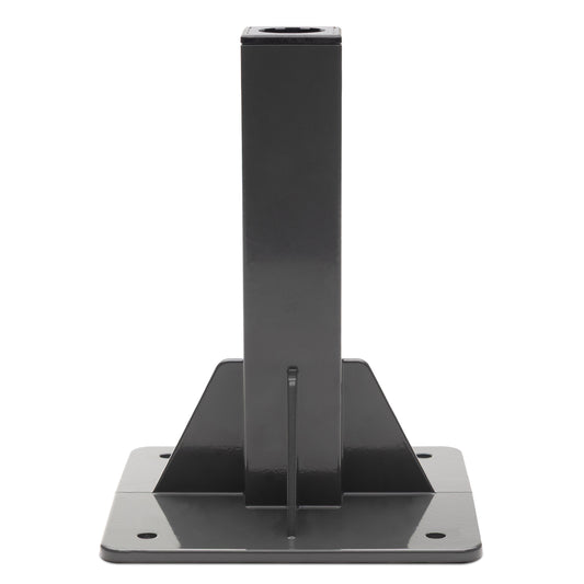 Black metal Ground Mount Classic Series on a white background