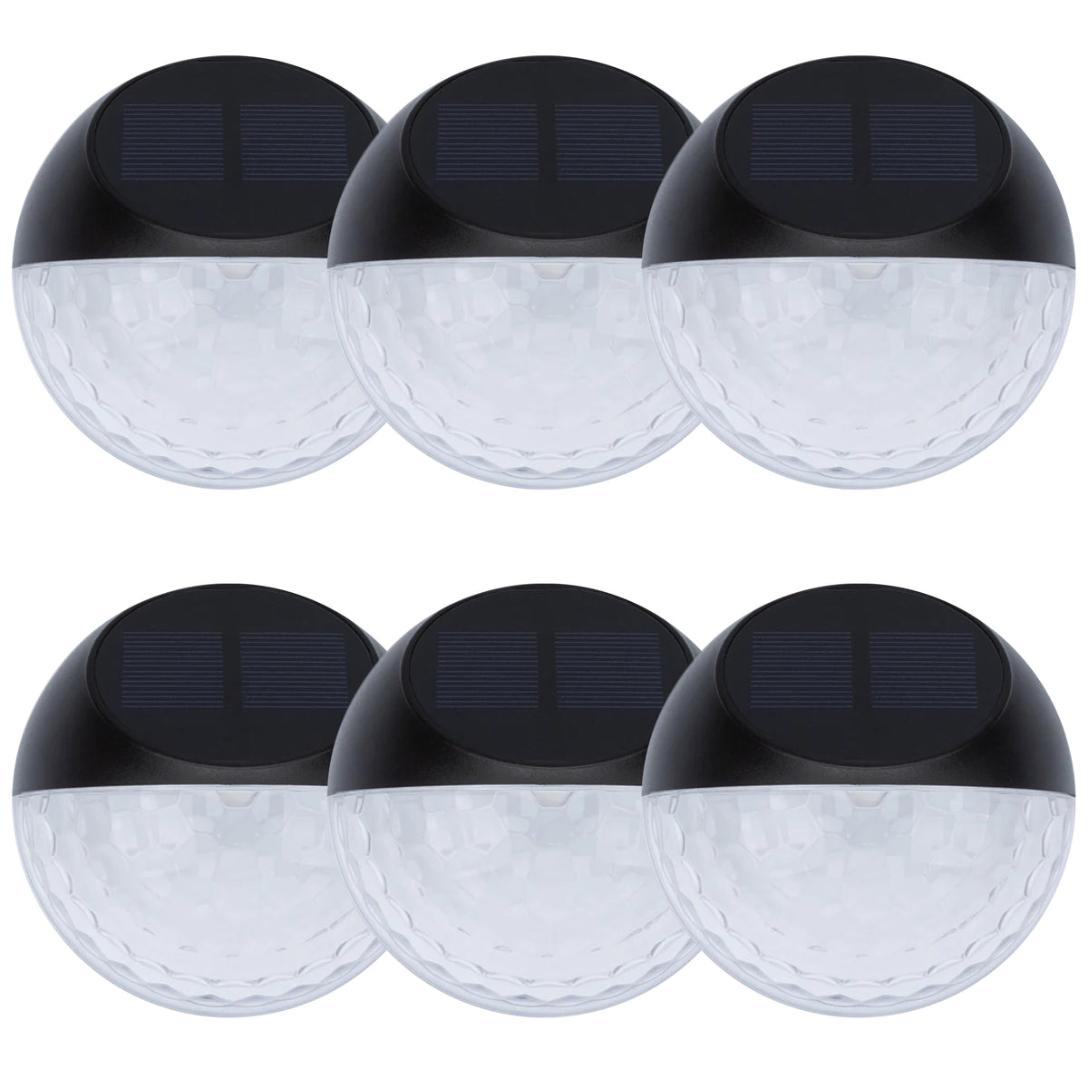 Decorative Round Solar Wall Light 1LED 6 Pack – Hoselink USA