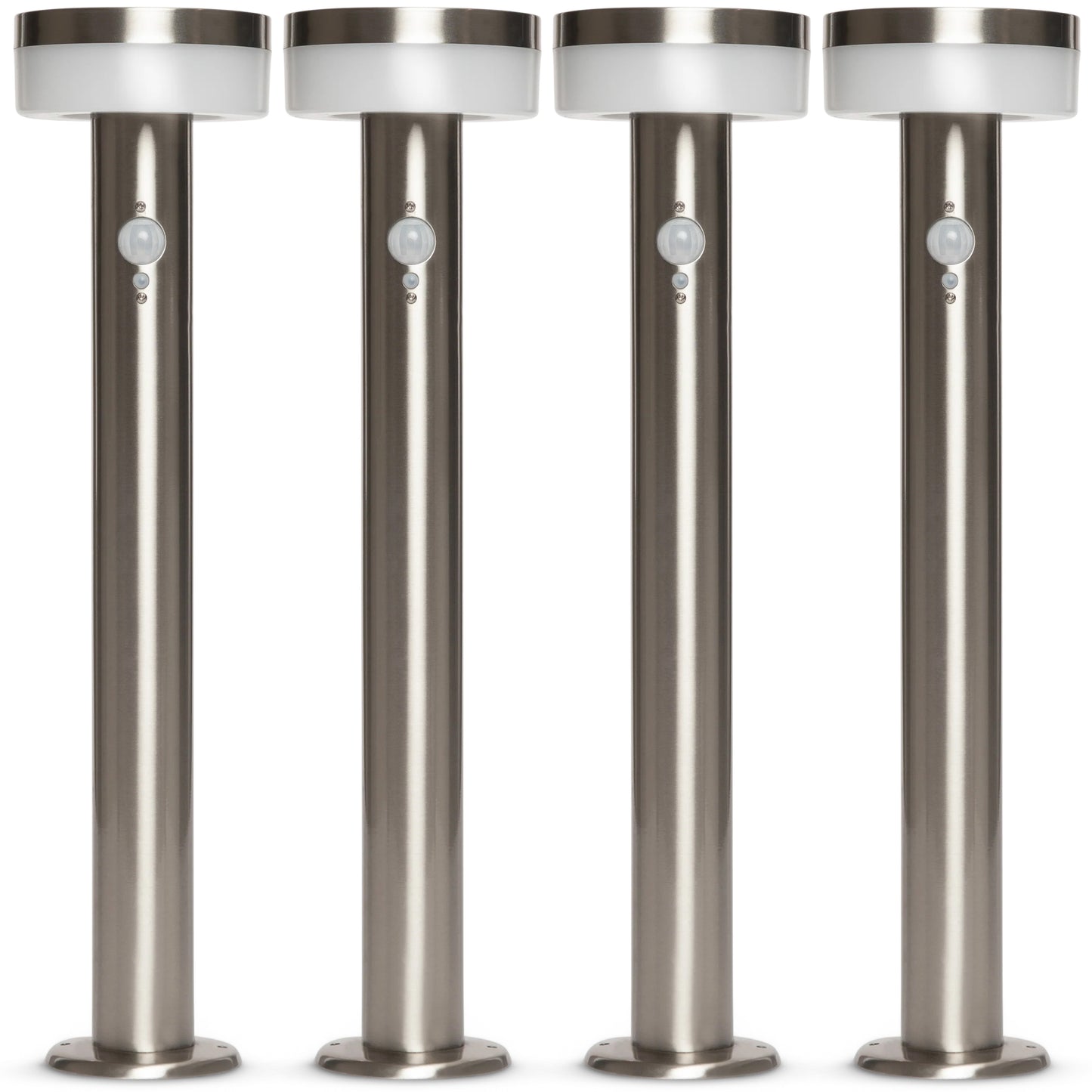Stainless Steel Solar Bollard Light with Motion Sensor | 12 LED