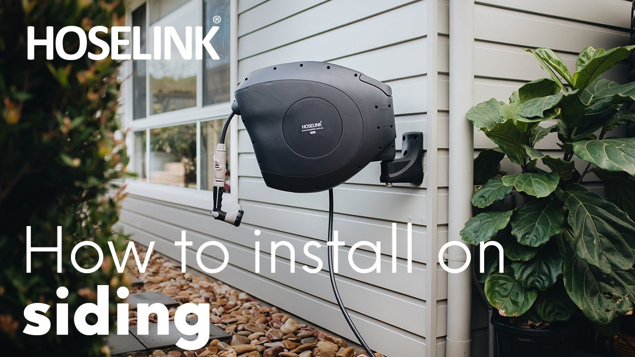 How to install a Hoselink Retractable Hose Reel on to siding 