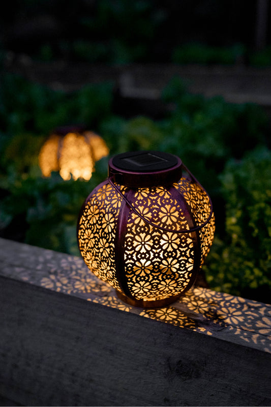 moroccan style solar lantern