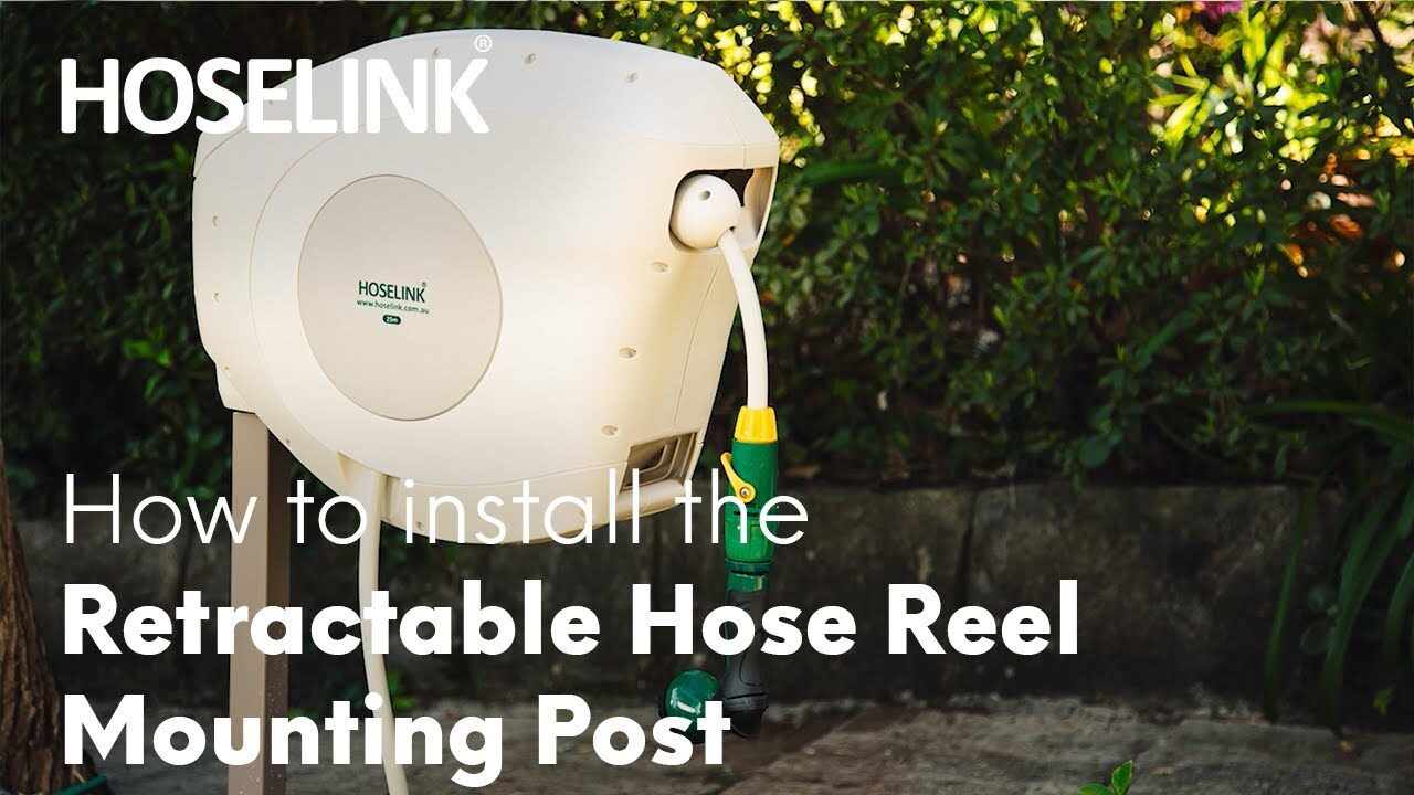 How to Install the Retractable Hose Reel Mounting Post | Hoselink Optional Accessory  