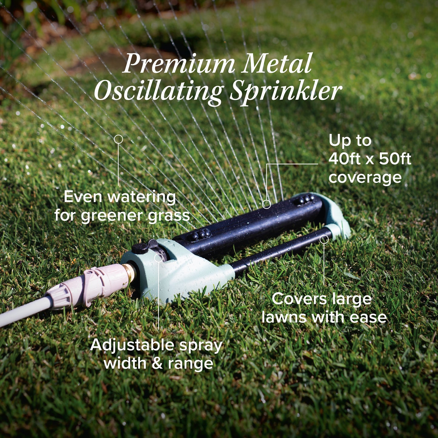 Premium Metal Oscillating Sprinkler