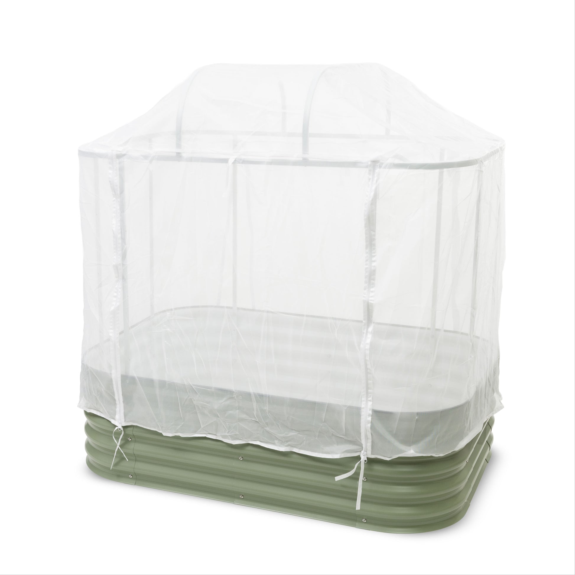 Studio image of the Year-round Greenhouse System for 6 in 1 Garden Bed studio on a white background.