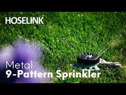 Metal 9-Pattern Sprinkler | Solid, stable, reliable watering ...
