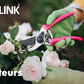 Heavy Duty Pink Secateurs 8"