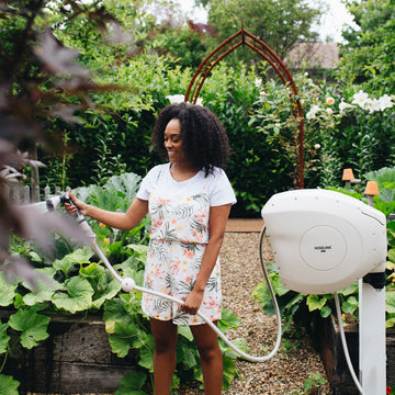 Classic 100ft Retractable Hose Reel | Beige